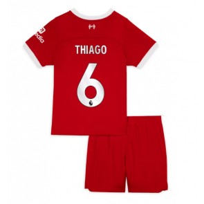 Liverpool Thiago Alcantara #6 Koszulka Podstawowych Dziecięca 2023-24 Krótki Rękaw (+ Krótkie spodenki)